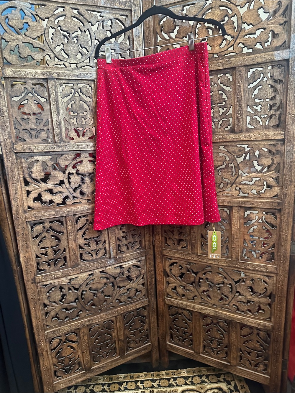 OGL Red Polka Dot Skirt Size M